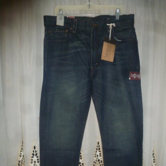 NEW Mens Levi's 520 Slouch Skinny Fit Blue Jeans- Size 34W x 30L - Picture 2 of 13
